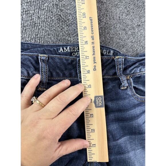 American Eagle Jegging Jeans Super Stretch Women’s Size 4 Faded Wash - Picture 6 of 13